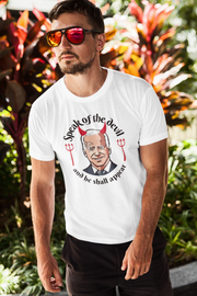 Speak of the devil and he shall appear Biden Unisex Softstyle T-Shirt