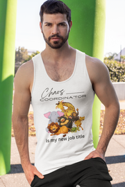 Chaos Coordinator with Animals unisex Jersey Tank