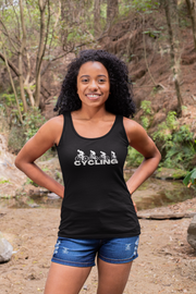 Cycling dark women's Ideal Racerback Tank