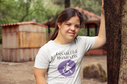 Disabled & Homeless Share and donate Unisex Softstyle T-Shirt