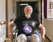 Disabled & Homeless Share and donate Unisex Softstyle T-Shirt