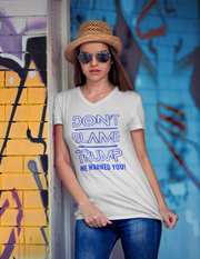 Don't Blame Trump He warned you! Blue Soft style T-Shirt