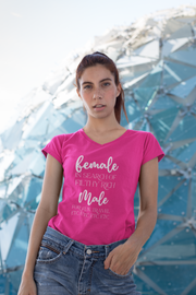 Female in search of filthy rich Male ladies' V-Neck T-Shirt