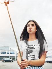 Gun safety is a lifelong commitment Point guns down women's Favorite Tee