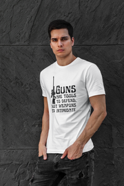 Guns are tools to defend, not weapons to intimidate Unisex Softstyle T-Shirt