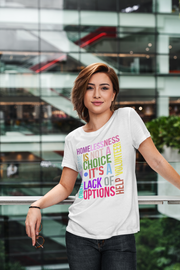 Homelessness is not a choice, it's the lack of options Boyfriend Tee shirt