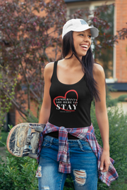 Immigrants are here to stay women's Ideal Racerback Tank