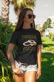 Injustice anywhere is a threat to justice everywhere MLK Unisex Softstyle T-Shirt