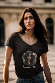 Inspire Me  ladies' V-Neck T-Shirt