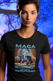 MAGA Hanukkah soft blue Women's Favorite Tee