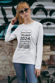 Main Event Trump 2024 unisex Jersey Long Sleeve Tee