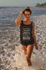 Main Event Ticket Trump 2024 women's Ideal Racerback Tank