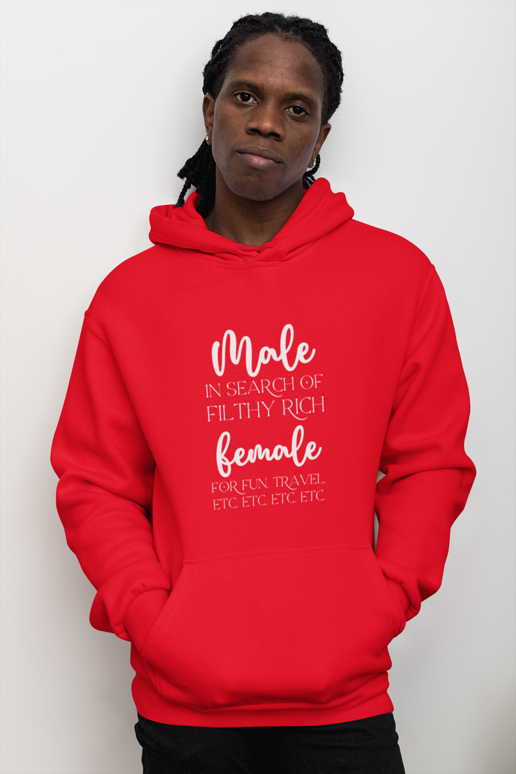 Male in search of filthy rich female Heavy Blend™ Hooded Sweatshirt