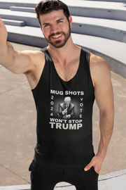 MUG SHOTS won't stop Trump Unisex Jersey Tank