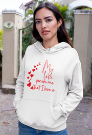 My love pinch me that I love u unisex Heavy Blend™ Hooded Sweatshirt