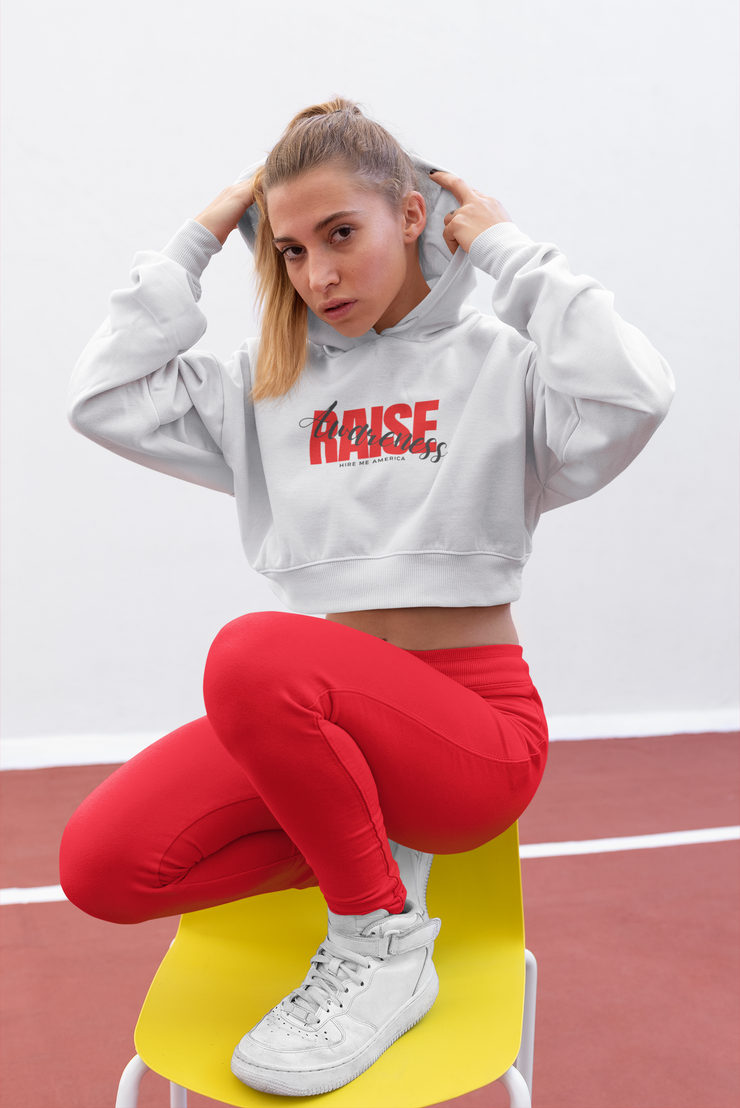 Raise Awareness Crop Hoodie