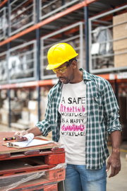 A safe workplace is a happy workplace Unisex Softstyle T-Shirt