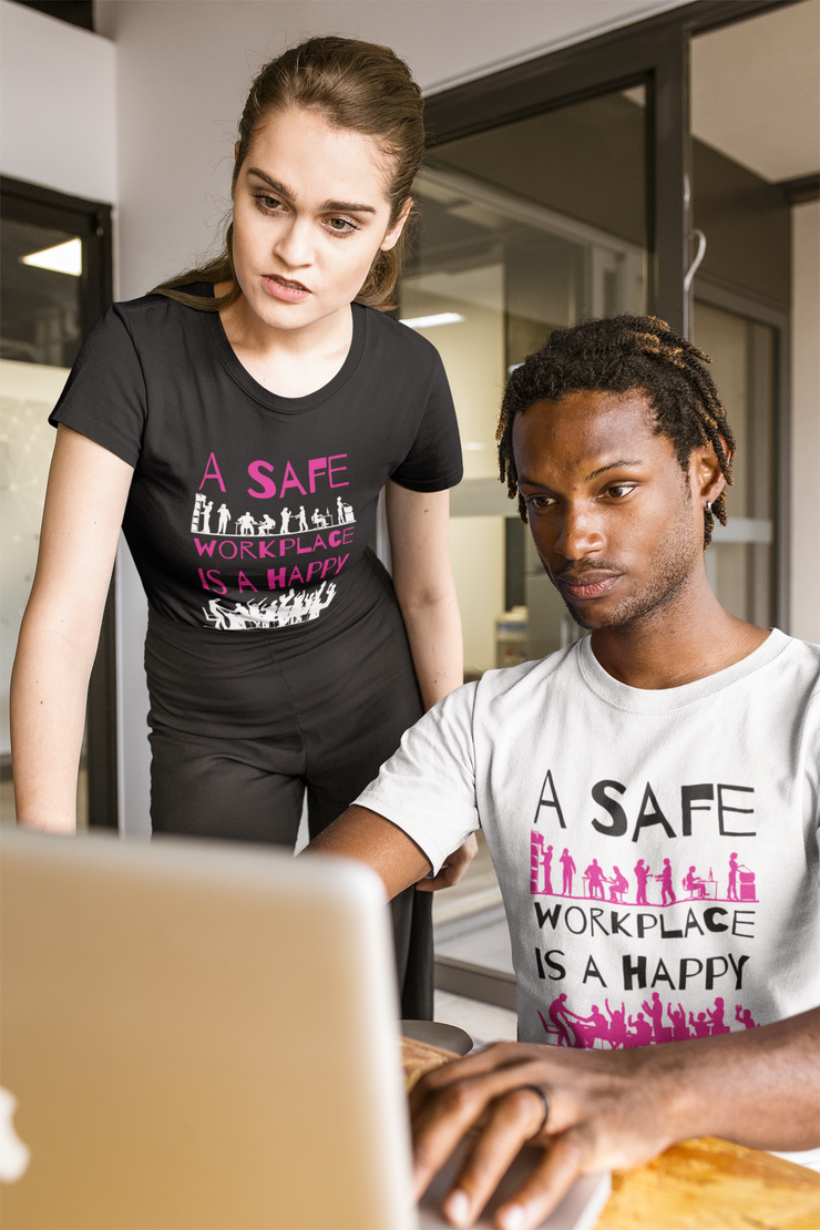 A safe workplace is a happy workplace Unisex Softstyle T-Shirt