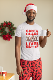 Santa Claus Lives Matter Christmas Red Soft style T-Shirt