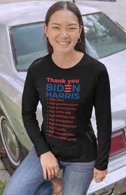 Thank you Biden Harris unisex Jersey Long Sleeve Tee