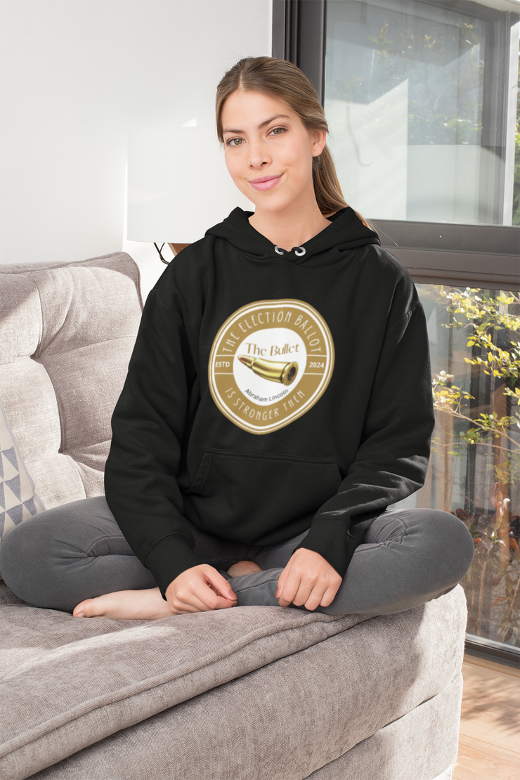 The election ballet is stronger then the bullet  Heavy Blend™ Hooded Sweatshirt