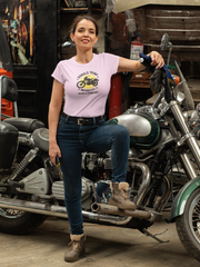 Trump Motorcycle riding and voting in 2024 Women's Favorite Tee