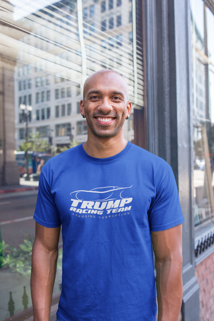 Trump Racing Team Exposing Corruption Unisex Softstyle T-Shirt