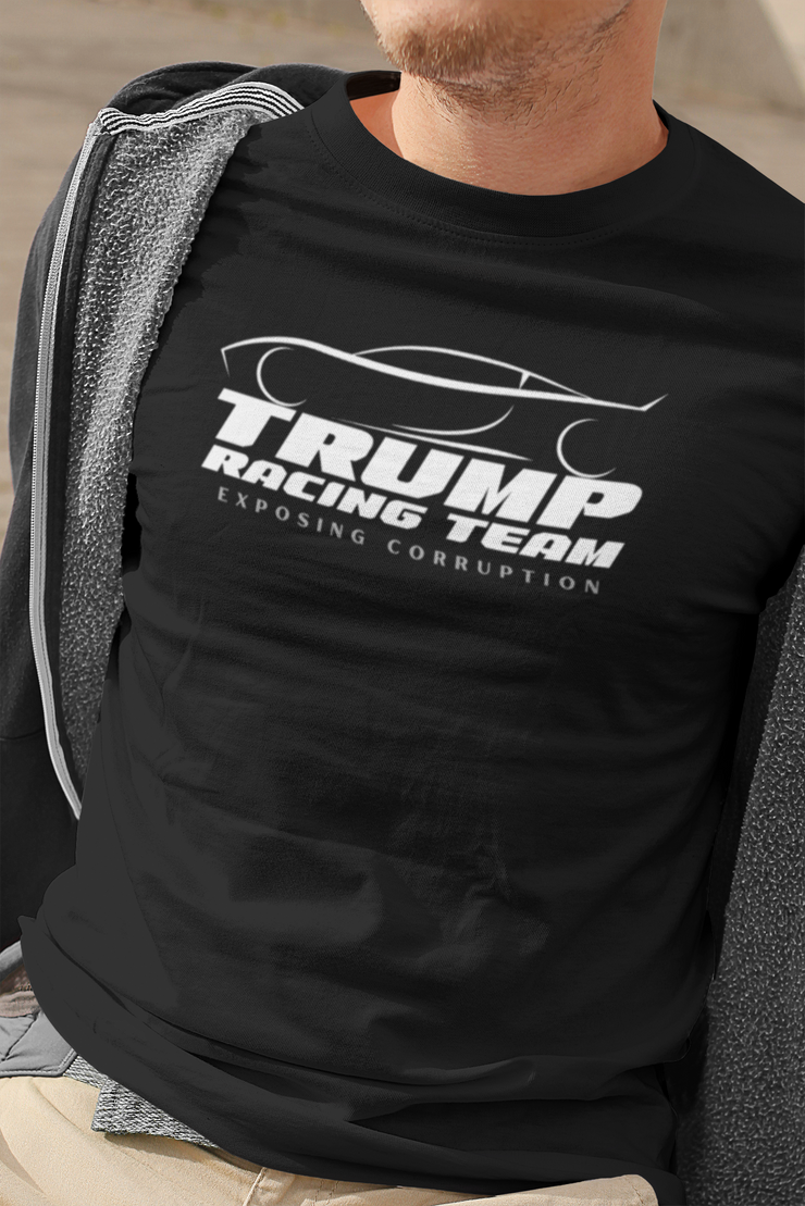 Trump Racing Team Exposing Corruption Unisex Softstyle T-Shirt