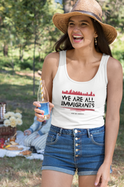 We are all immigrants women's Ideal Racerback Tank