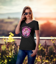 Come on Barbie Let's go MEGA V-neck Women's tee