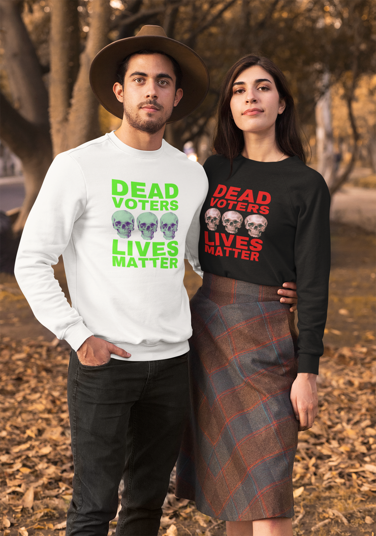 Halloween Dead Voters Lives Matter hot green unisex Jersey Long Sleeve Tee