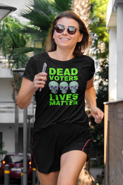 Halloween Dead Voters Lives Matter Green  Women's Favorite Tee