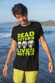 Halloween Dead Voters Lives Matter hot yellow Soft style T-Shirt