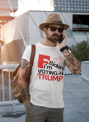 F Biden I'm voting for Trump Unisex Softstyle T-Shirt