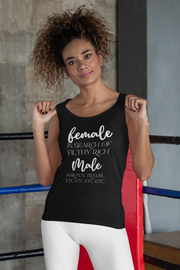 Female in search of filthy rich Male women's Ideal Racerback Tank