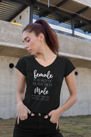 Female in search of filthy rich Male ladies' V-Neck T-Shirt