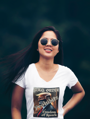 GAG Order prohibits Freedom of Speech V-neck Women's tee