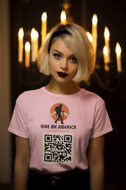 Hire Me America QR Soft style T-Shirt