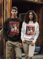 MAGA Christmas Red Heavy Blend™ Crewneck Sweatshirt Unisex