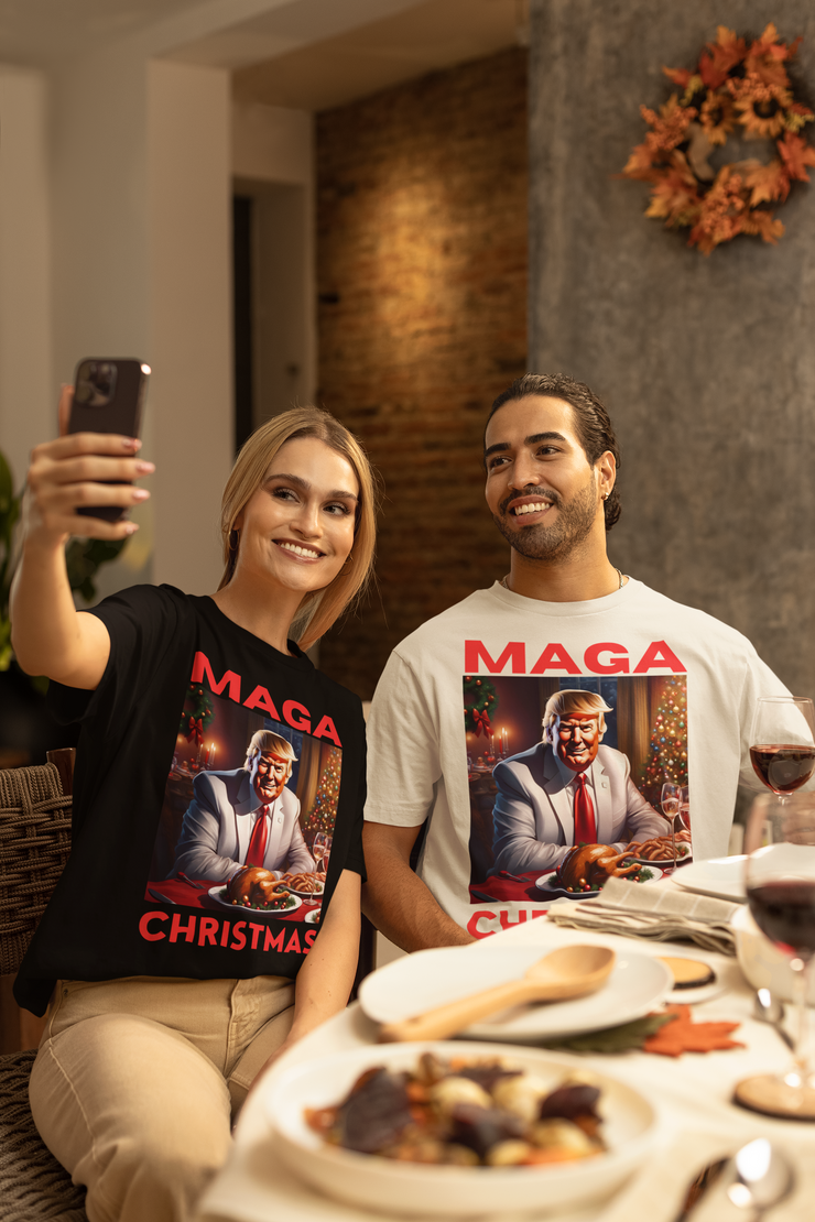 MAGA Christmas Red Soft style T-Shirt unisex