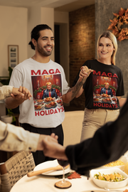 MAGA Holiday deep red Soft style T-Shirt unisex