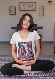 Malarkey Food is Cheaper V-neck Women's tee