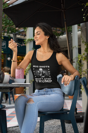 MUG Shots won't stop Trump women's Ideal Racerback Tank