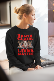 Santa Claus Lives Matter Christmas Red unisex Jersey Long Sleeve Tee