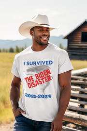 I survived the Biden Disaster 2021-2024 Unisex Heavy Cotton Tee