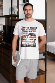 U-haul behind a hearse Soft style T-Shirt unisex