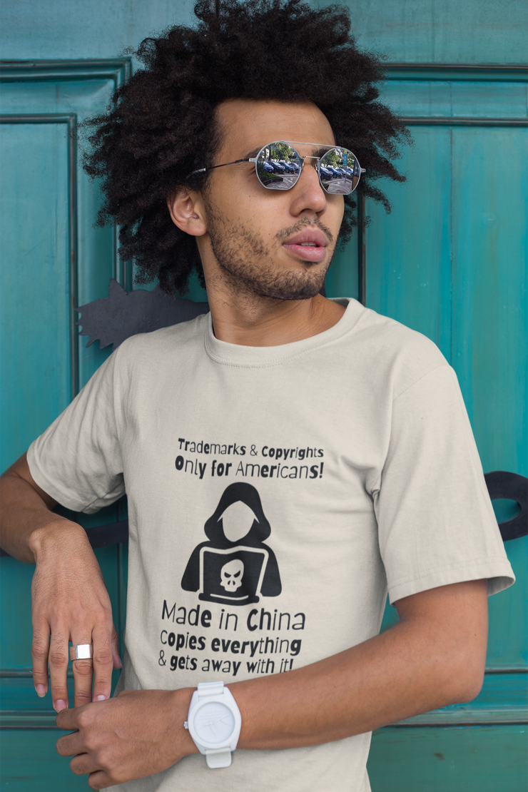 Trademarks and copyrights Only for Americans, Made in China copies everything and gets away with it? Unisex Softstyle T-Shirt