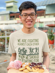 We are fighting against each other, when we should be fighting for peace in America Unisex Softstyle T-Shirt