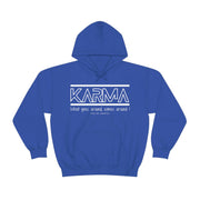 Karma what goes around comes around unisex Heavy Blend™ Hooded Sweatshirt