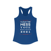 Clean the mess Vote DeSantis 2024 Women's Ideal Racerback Tank